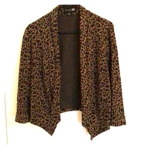 Cheetah print blazer